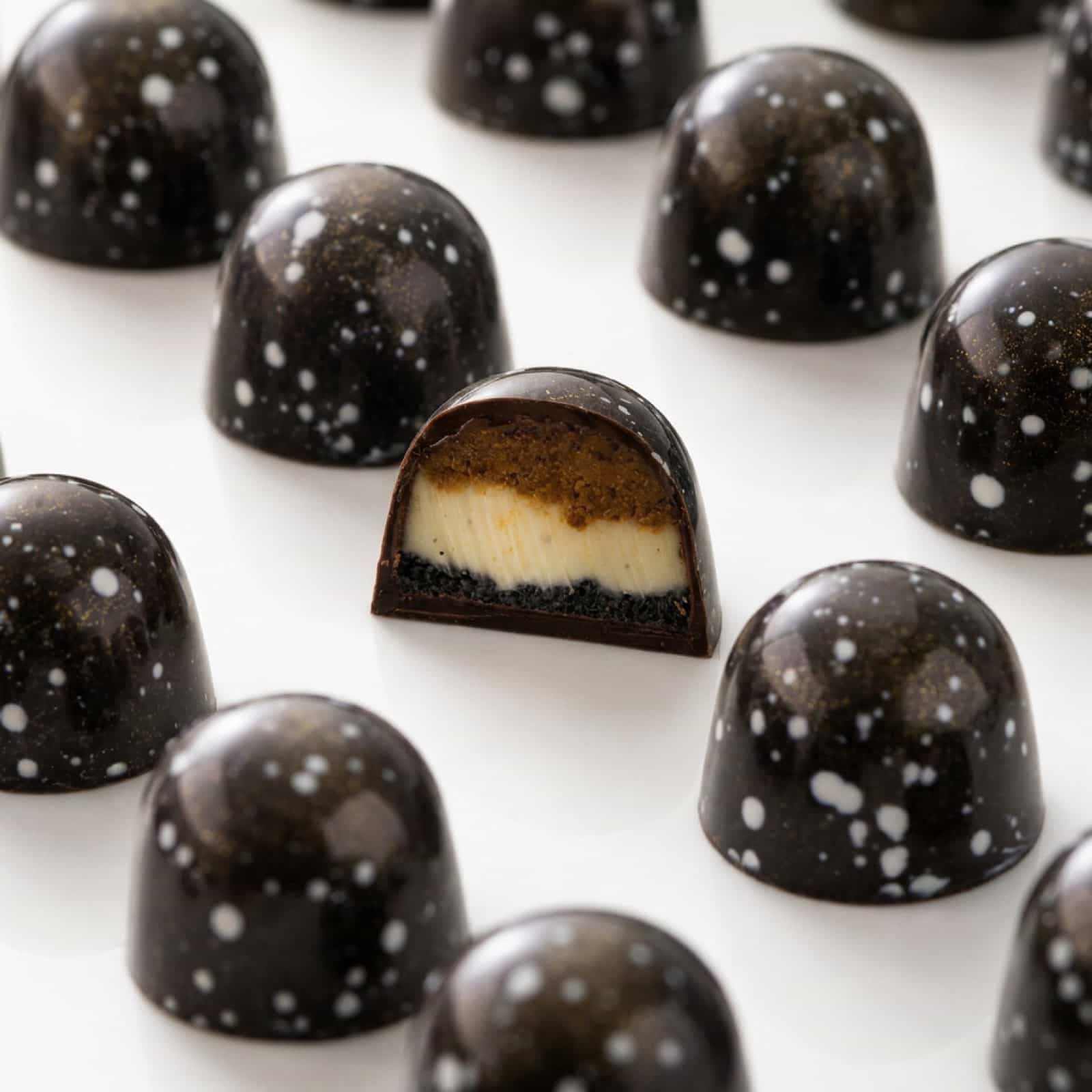 Vanilla Black Sesame Dates Bonbon