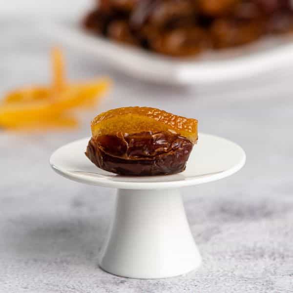 Kholas Dates stuffed with Candied Orange Peel