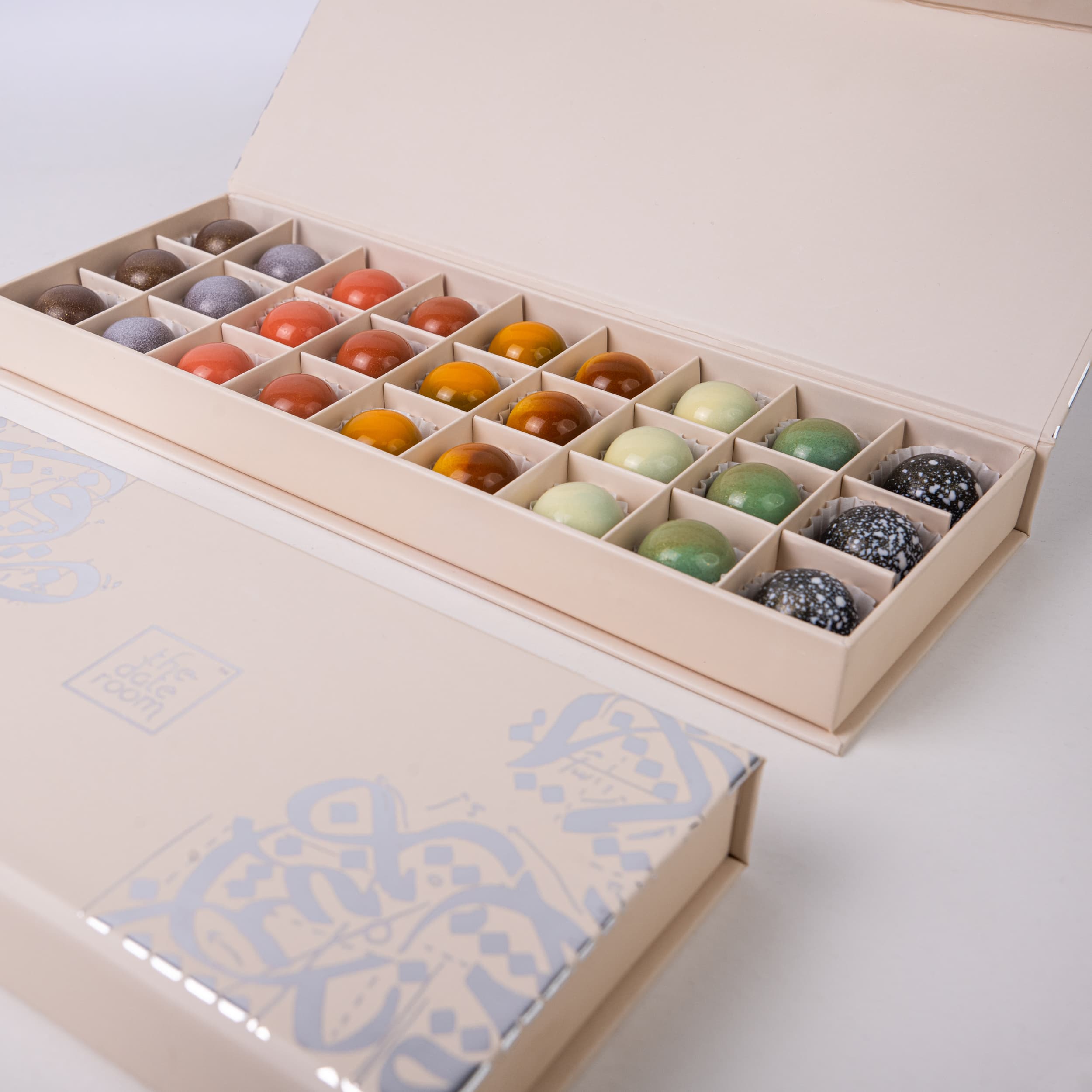The Date Room Build Your Own date gift box with a personalised selection of stuffed date flavours